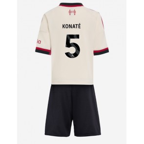 Liverpool Ibrahima Konate #5 Gostujuci Dres za Dječji 2025-26 Kratak Rukavima (+ kratke hlače)